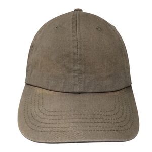 The Hat Depot Slideback Hat Brown OSFA Adjustable Solid 6 Panel Blank